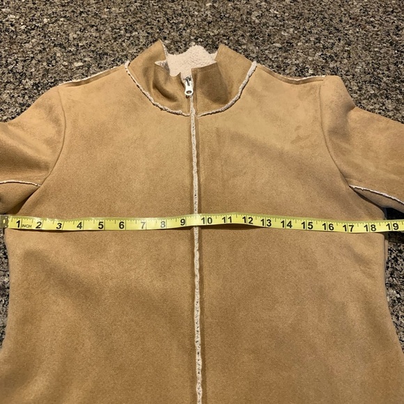 Velvet by Spencer Graham Vintage Faux Suede/Shearling Jacket. Size M. - Picture 6 of 9